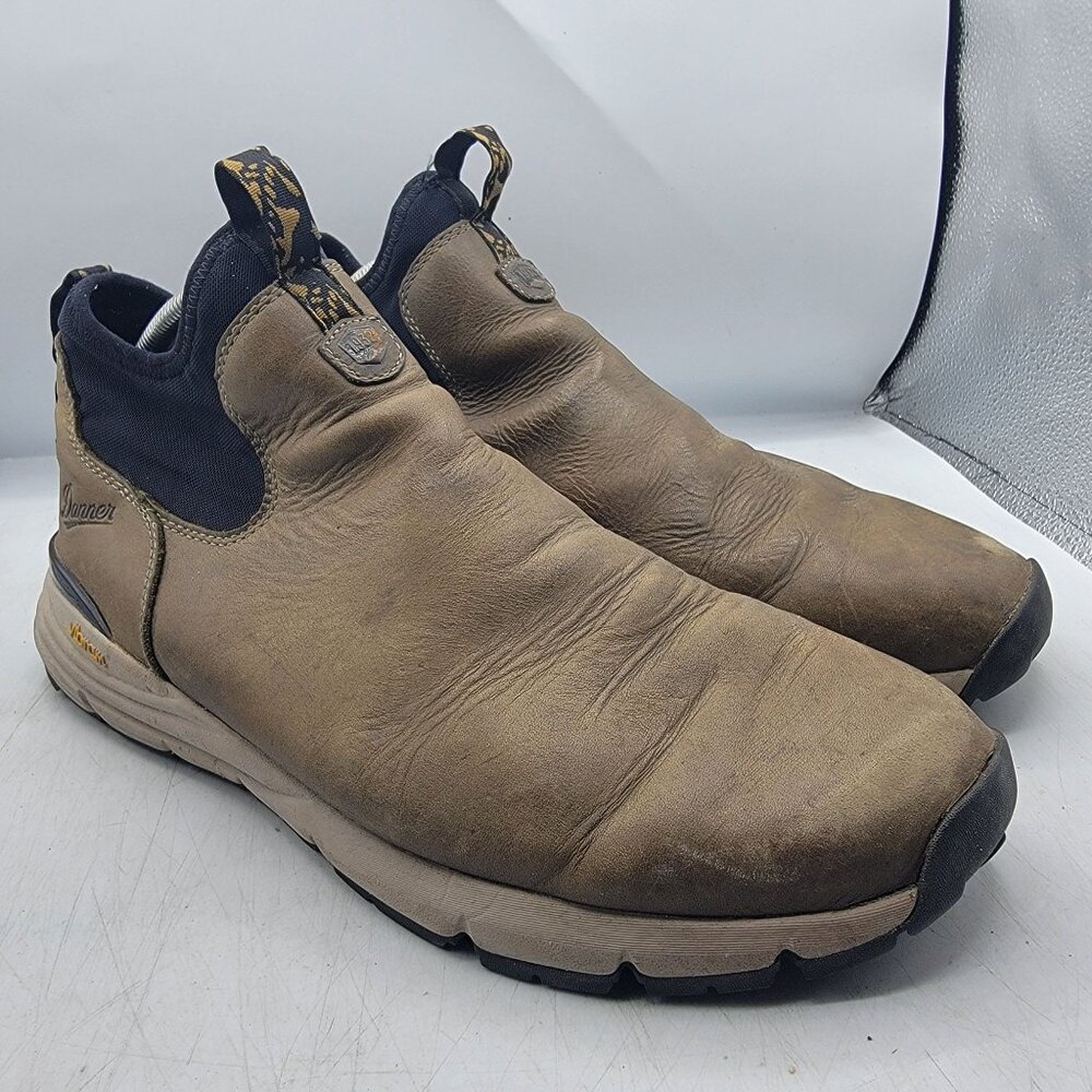 Danner Mountain 600 Chelsea Olive Mens 13 Pull On Shoes Vibram Soles Casual